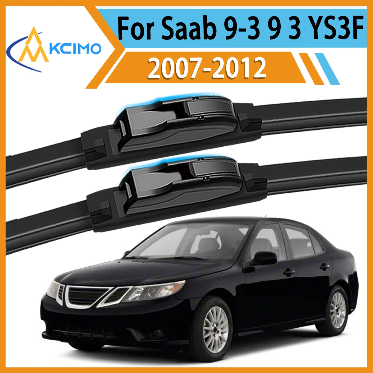 

Smooth & Silent Wiping 2PCS Wiper Blades for Saab 9-3 9 3 YS3F 2007 - 2012 All-Weather Performance Clear View Safe Driving