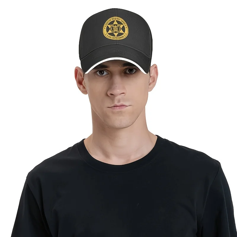 Vintage Style Fugitive Recovery Agent Baseball Cap for Men, 65% 35% Polyester, Lightweight, Adjustable, Hand Wash, Classic