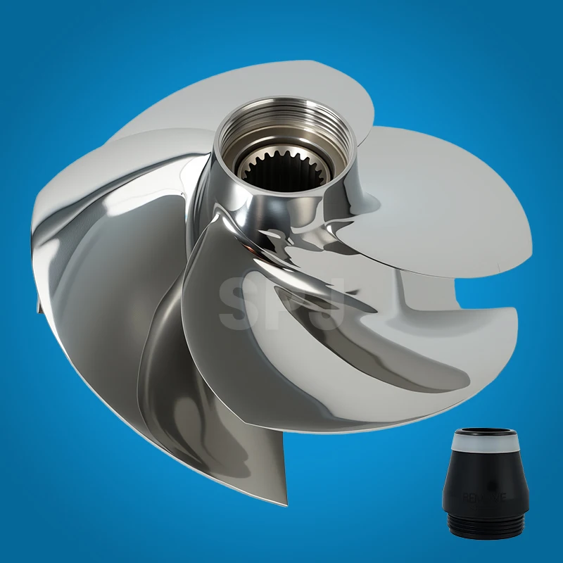 

4-Blade Stainless Steel PWC Impeller 155.5mm Diameter 12/20 Pitch Seadoo GTI LTD 155/GTI SE 155 Jet Ski Propeller