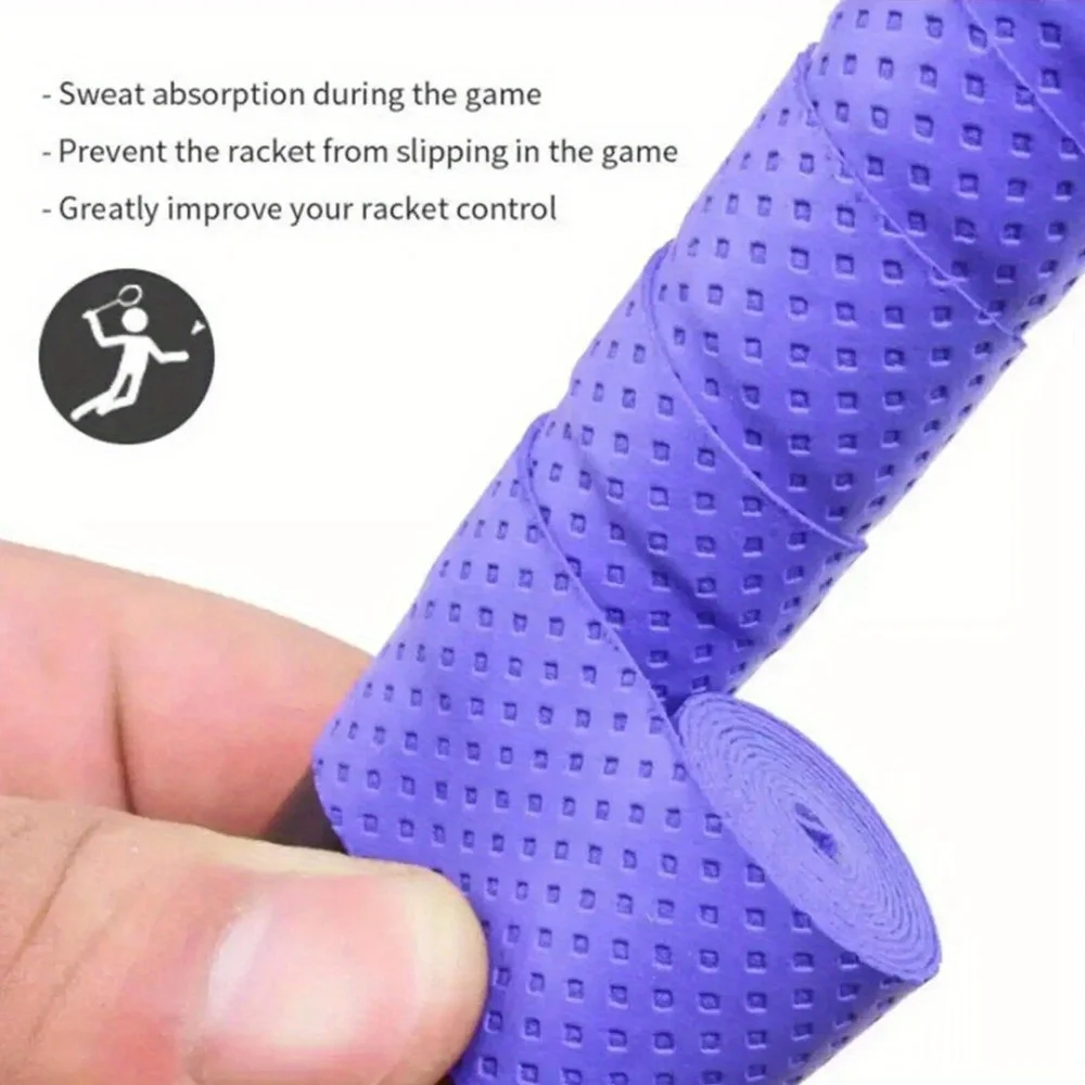 4/6Pcs Tennis Sweat Tape Anti-Slip Bicycle Handlebar Badminton Racket Grips Elasticity Sweatband Fishing Rods Dumbbel Protect