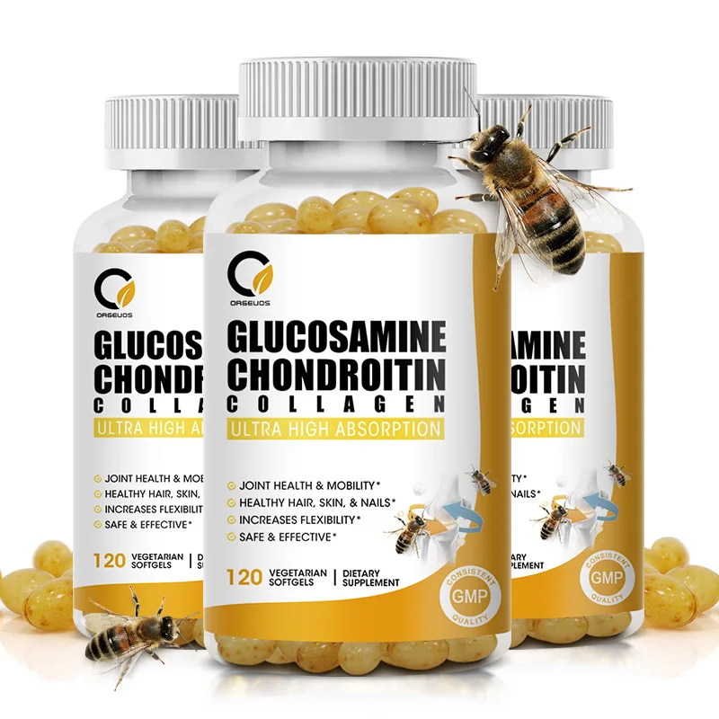 Natural Bee Venom Extract Capsules Glucosamine Chondroitin Supplements Joint Health, Bone Quickly Nutrition Supplement