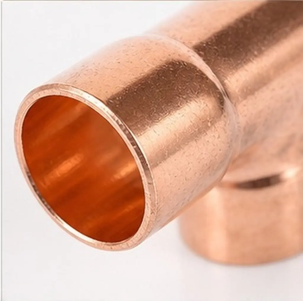 5Pcs Hvac Air Conditioning Copper Fitting 3-Way Refrigeration Adapter Easy Installation Compatible with All Standard Lines