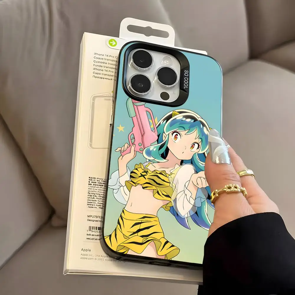 Чехол для телефона Urusei Yatsura (аниме) для iPhone 17 Pro Max, 16 Pro Max, 15, 14, 13, 12, 11, Mini, Xs, X, Xr, 7, 8 Plus, SE, цвет серебристый