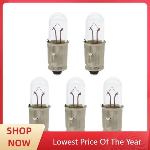 5PC 6V 1.2W 오토바이 속도계 게이지 표시등 전구, 혼다 C70 XR500R S65 CT90 SS125A S65 S90 트레일 CT110
