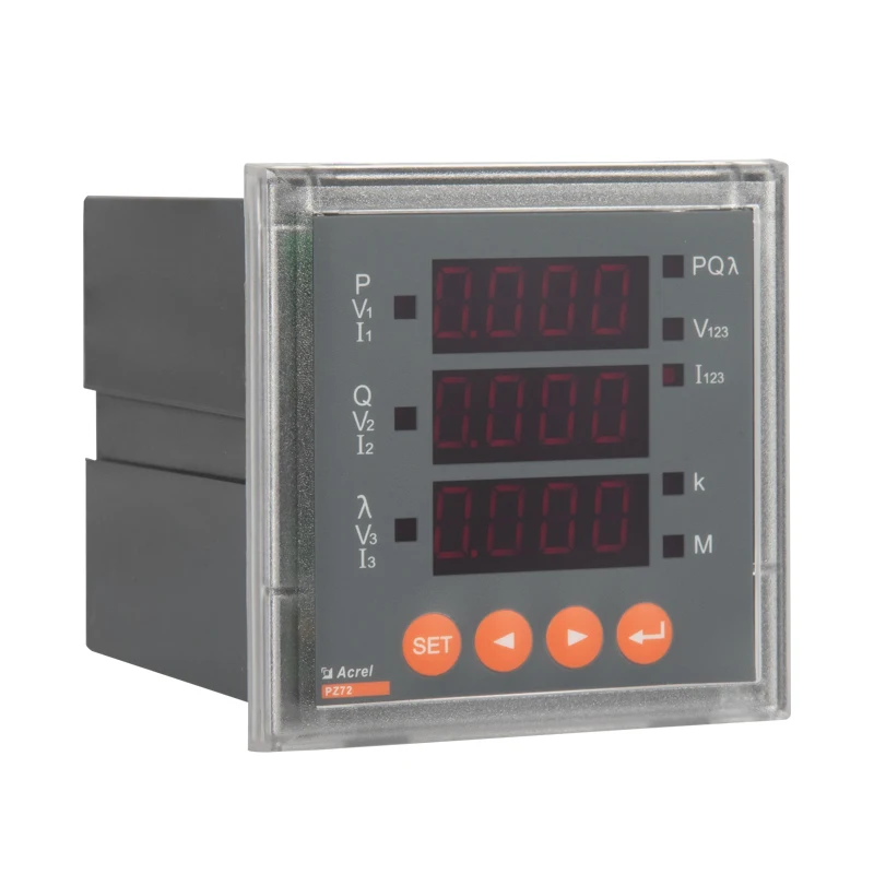 3 phase panel mount energy meter power PZ72-E4/KCM with one DC 4-20mA output