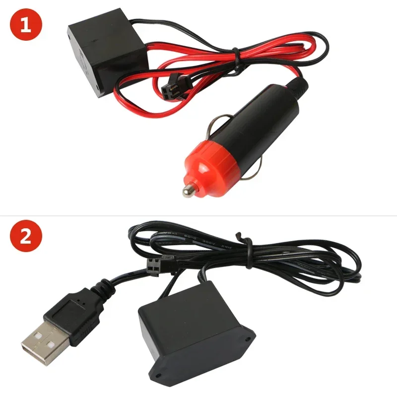 1/2/3/5 متر شريط إضاءة بارد ينبعث منه ضوء السيارة LED الضوء المحيط الداخلي ضوء ديكور وحدة التحكم المركزية شريط إضاءة لوحة القيادة