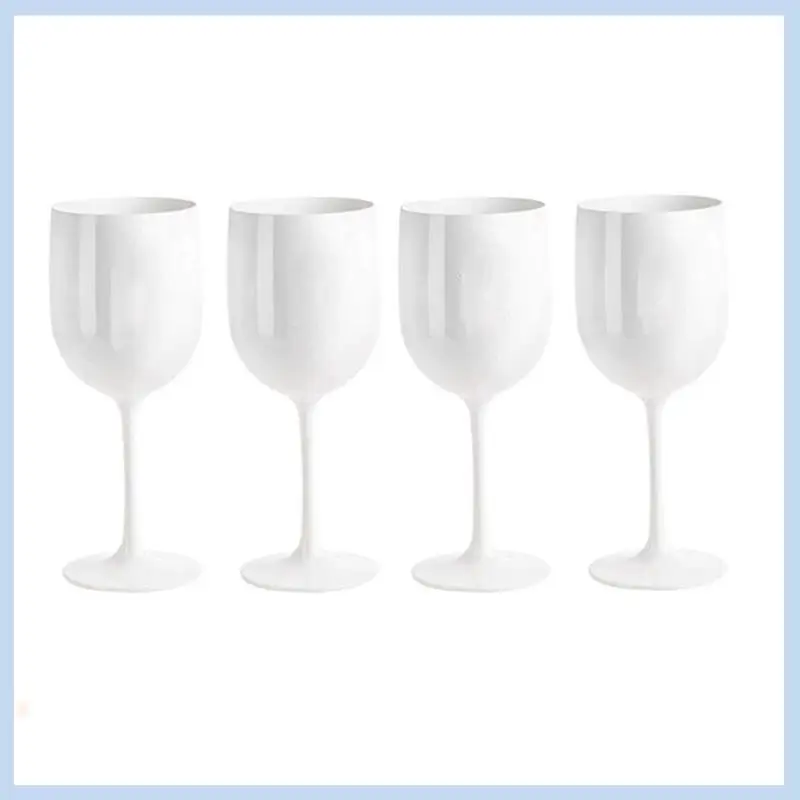 MLGB-4Pcs Copas de vino legantes e irrompibles, copas de vino de plástico, copas de vino muy inastillables