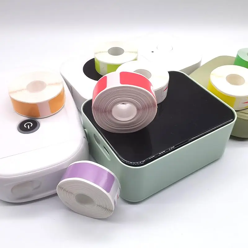 

Labels Tape 12x40mm 14x30mm Holographic Labels Color Clear Laser Thermal Tape D30/P12/P11 Printer Household/Office/Retail