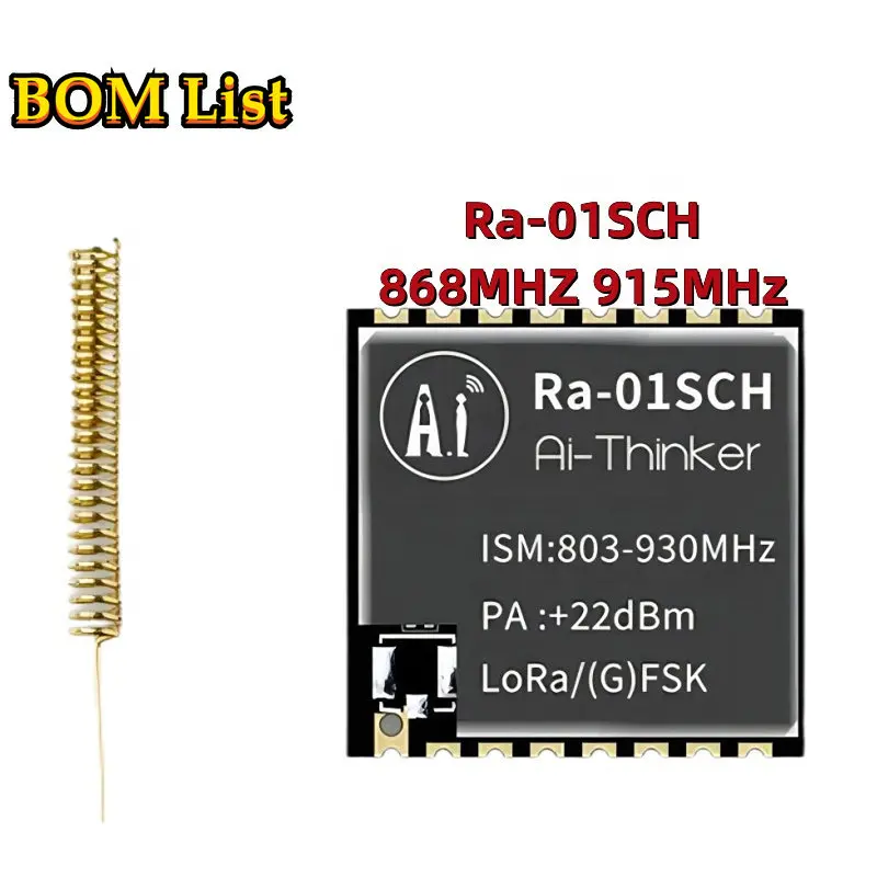 Original Ra-01SCH 868MHz 915MHz LLCC68 LoRa wireless RF module with IPEX antenna for EU India North America UK Korea Japan