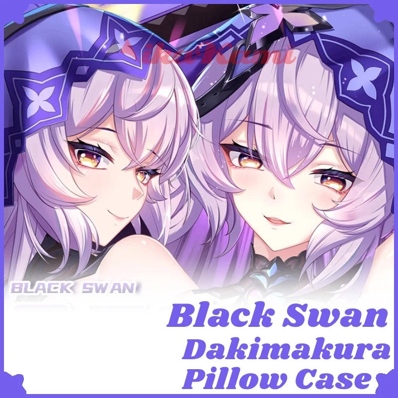 Black Swan Dakimakura Honkai Star Rail Pillow Case Sexy Pillowcase Full Body Hugging Cushion Cover Bedding Home Decor Otaku Gift