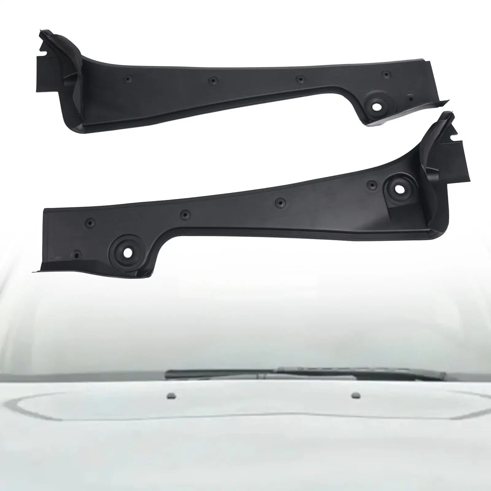 

Front Windshield Wiper Side Cowl Covers 51717027083 2 Pieces for BMW 5' E60 2001-2009 5' E61 Lci 2005-2010 5' E61 2002-2007