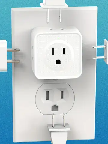 5 Way Multi Plug Outlet Extender, Wall Outlet Expander, Small Electrical Outlet Splitter for Travel, Home, Office, Dorm