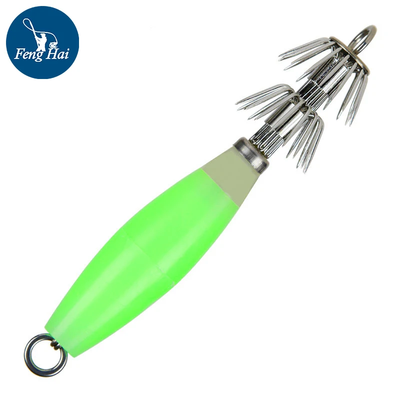 

Luminous Simulation Squid Hooks Fishing Lure Exploding Hooks Double Umbrella 32 Hook Pin Octopus Hooks Wooden Whrimp Hooks