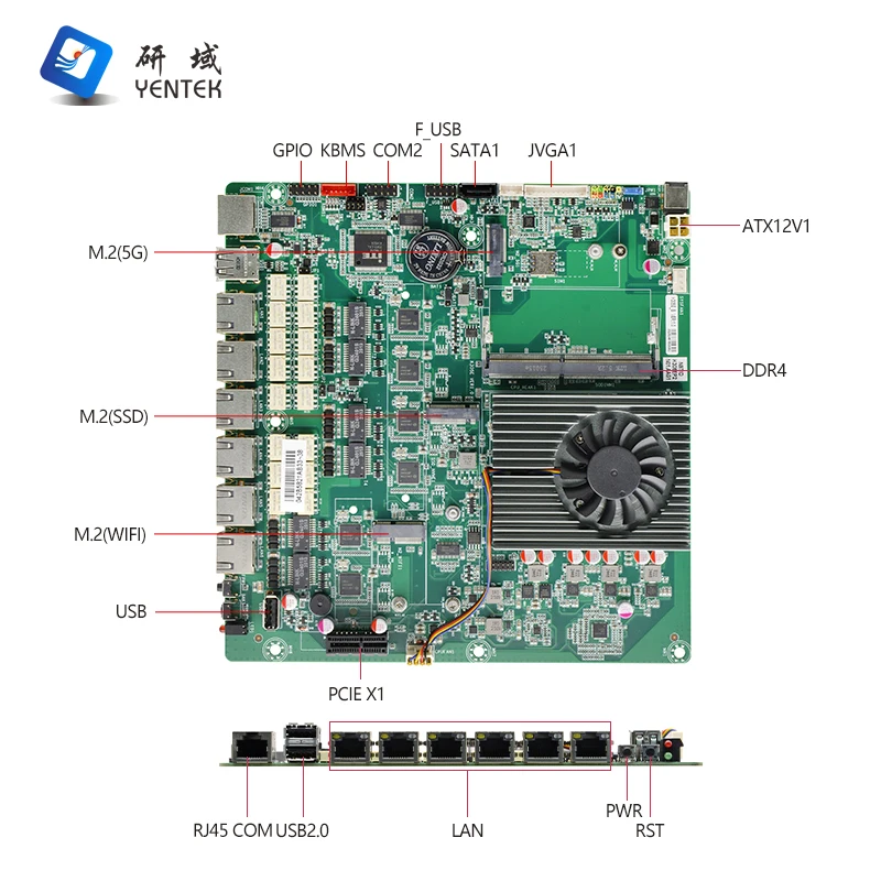 Industrial main board single channel 32G 10/11 server