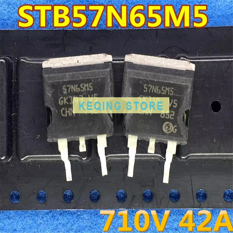 10PCS Used+Not NEW+Send after Measure Original imported STB57N65M5 57N65M5 TO-263 patch 42A650V MOS field effect