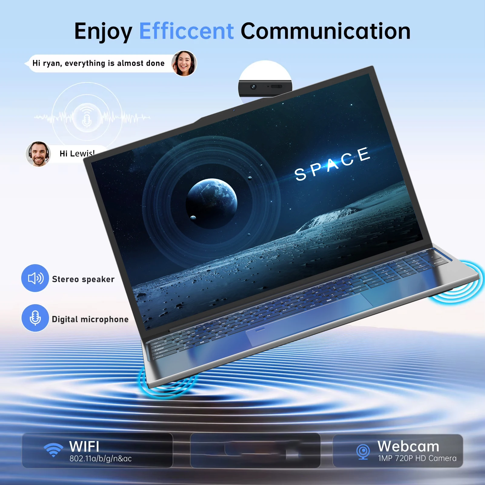 كمبيوتر محمول 15.6 بوصة Intel Celeron i7-6500 ألعاب الكمبيوتر المحمول 32 جيجابايت رام 2 تيرابايت SSD مكتب دراسة جهاز كمبيوتر شخصي Windows11 1920*1080 دقة الكمبيوتر المحمول
