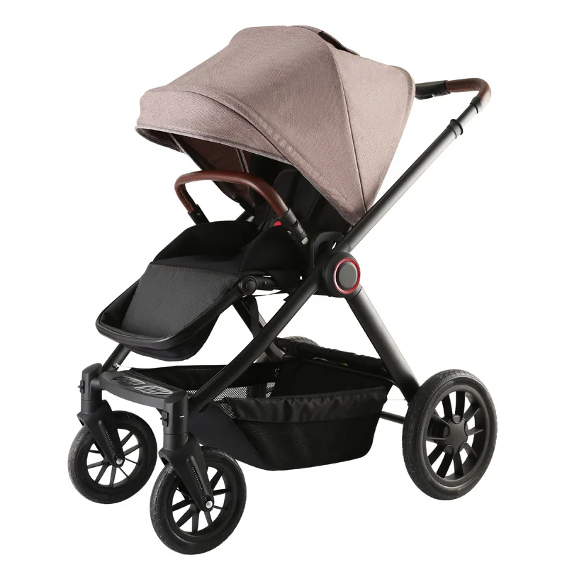 

Bidirectional Baby Stroller Lightweight Foldable High Landscape Shock-absorbing Newborn Children's Baby Stroller