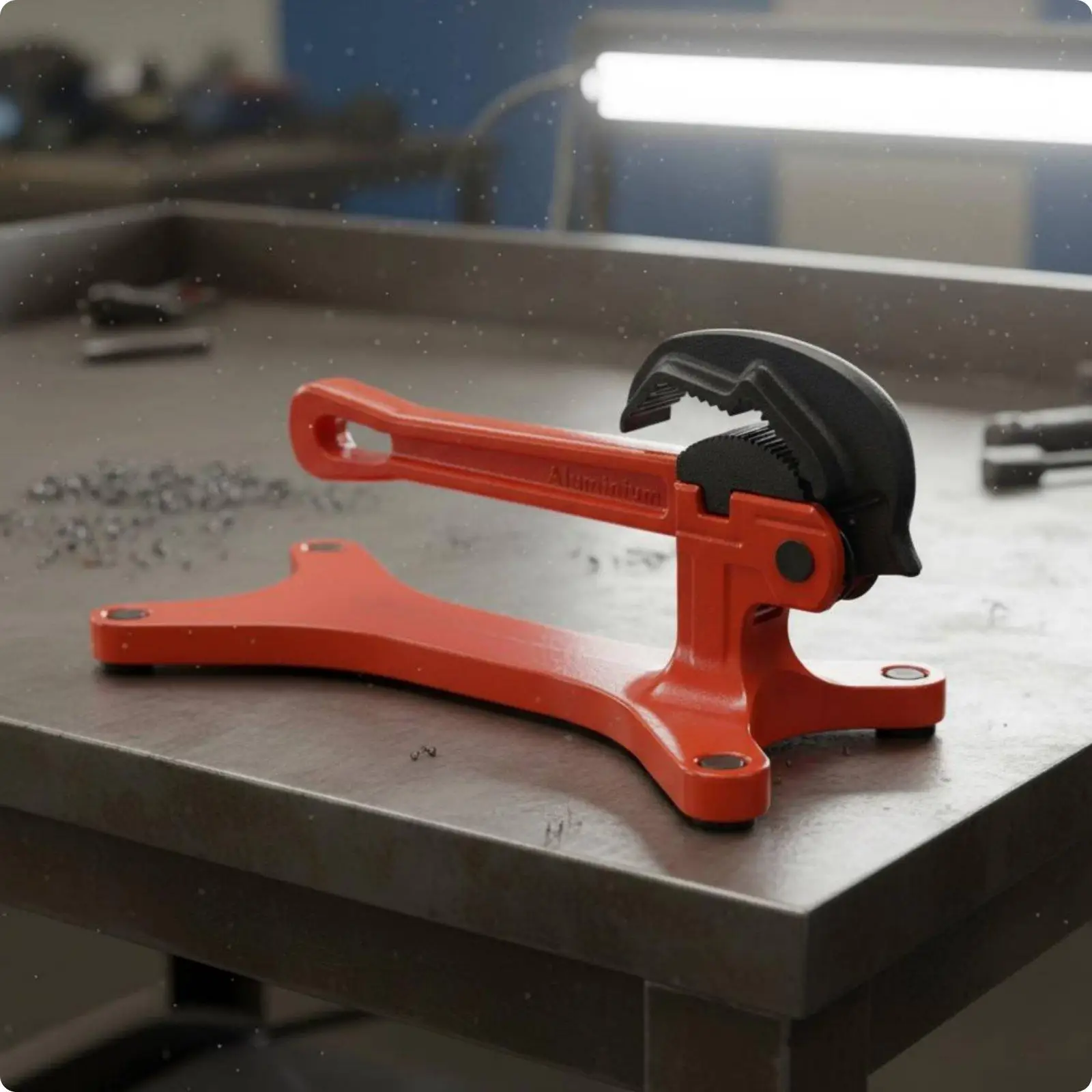 Benchtop Pipe Vise Portable Tube Clamp Versatile Pipe Holder for 1 8-1 1 2 Inch Steel Aluminum Workshop Tool