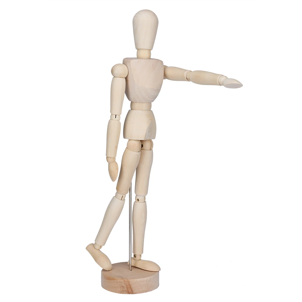 Wooden Artist Drawing Manikin Articulated Mannequin With Base And Flexible Body For Drawing The Human Figure