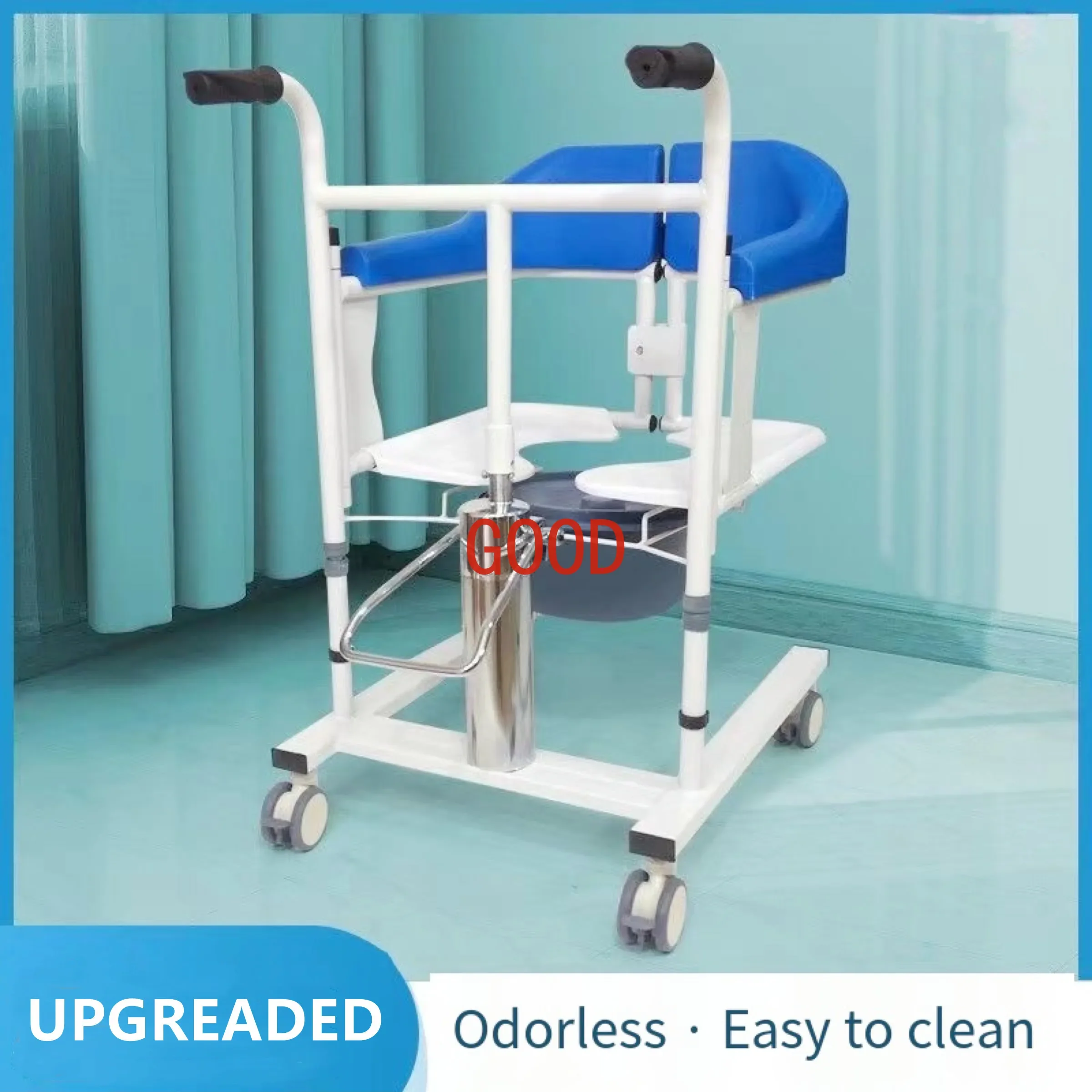 Hydraulic Lift Elderly Patient Home Equipment Multifunctional Disabled Bathing Toilet Transfer Chair Max Load-bearing 150kg