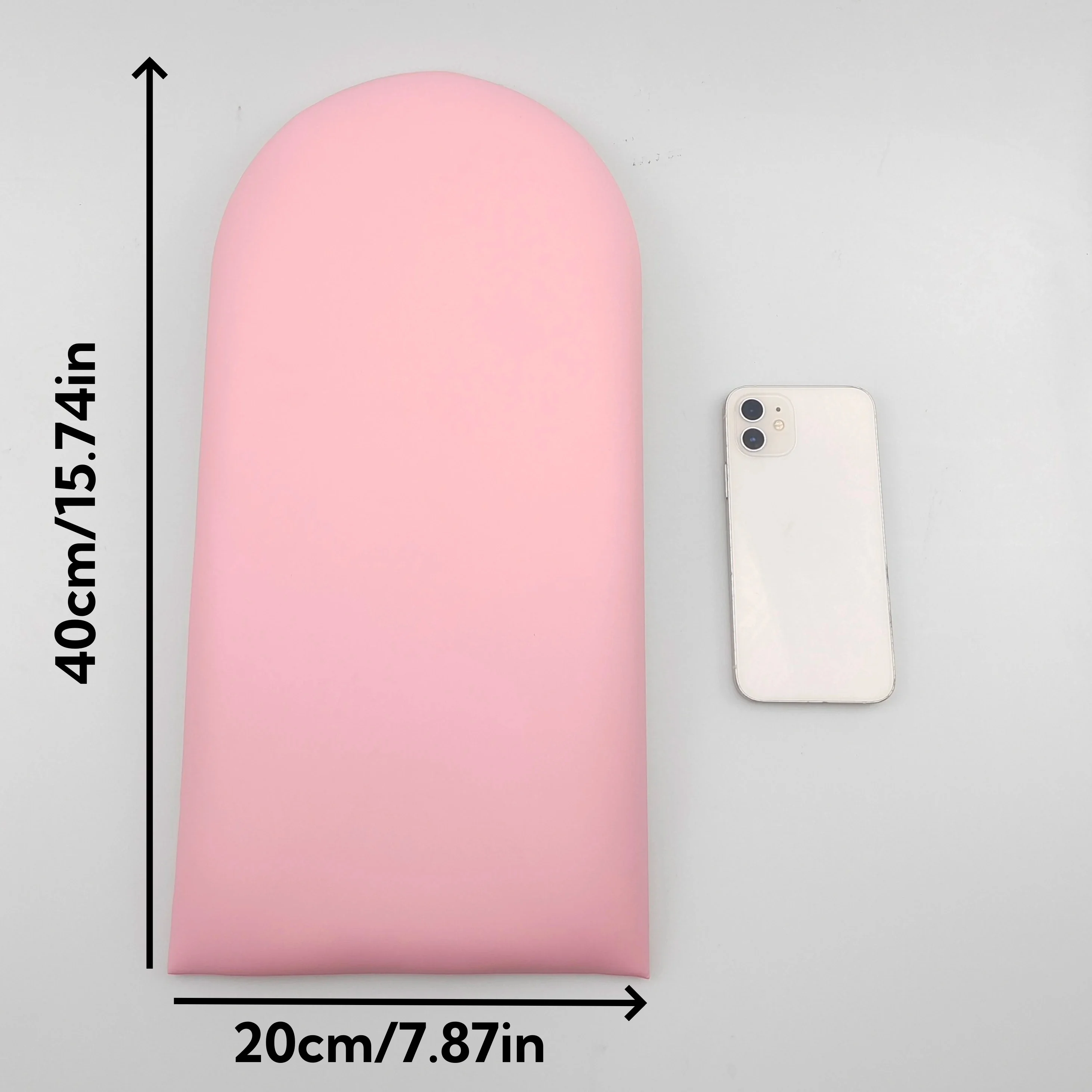 1PC 40x20cm Nordic Style Headboard Bedroom Head Board Stickers Room Anti-collision Wall Panels Home Decoration