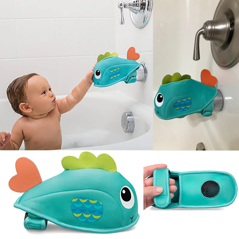 Cartoon diving material Water Faucet mouth Protection Cover Baby Safety Protector Bath Tap Product Edge Corner Guards kids care