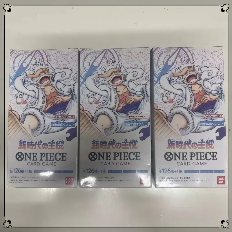 Caja de Sobres Japonesa Original de Bandai One Piece TCG OP05, Nueva Era, Personaje Principal, Tarjetas Coleccionables Auténticas