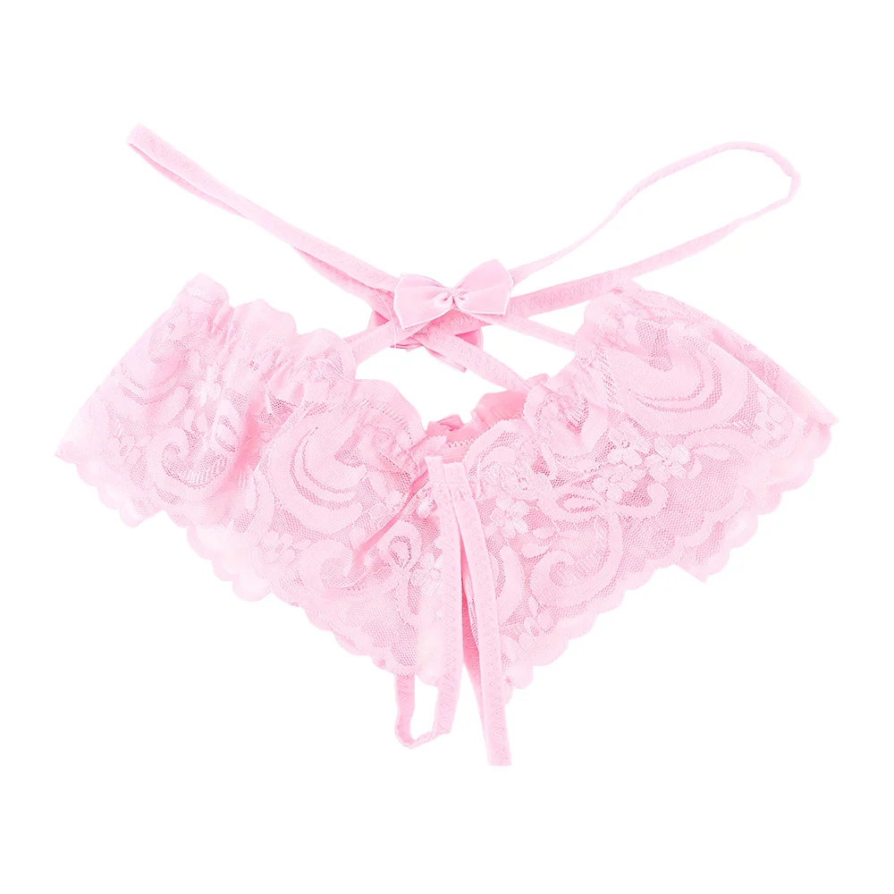 

Open Crotch Lace Sexy Erotic Lingerie Thongs Underwear Panties