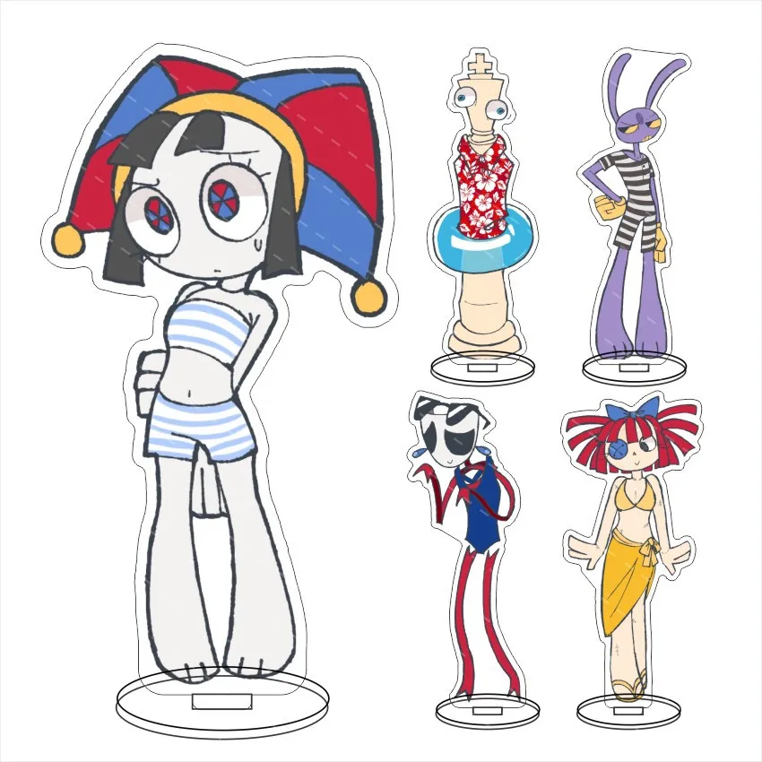 O incrível circo digital standee anime suporte modelo placa decoração mesa figura exibição amigos presente dos desenhos animados prime produtos