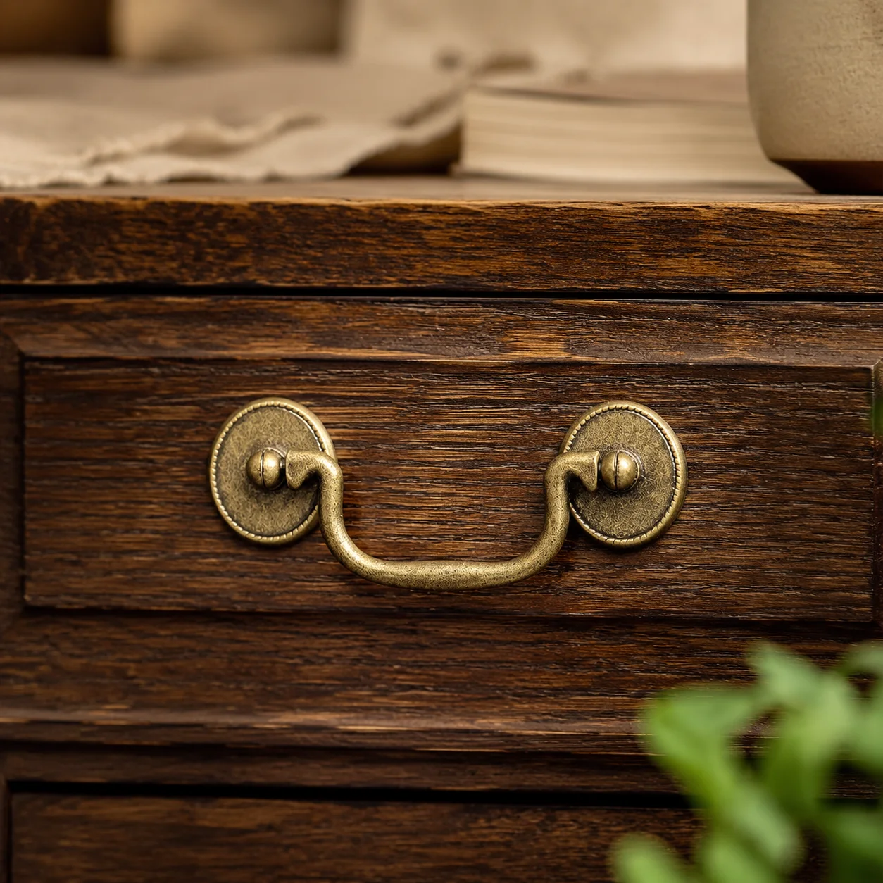 Cabinet Knob Handle Rust-Proof Drawer Pull for Kitchen Wardrobe Modern Brass Zinc Alloy Square Furniture Hardware 1 Pack