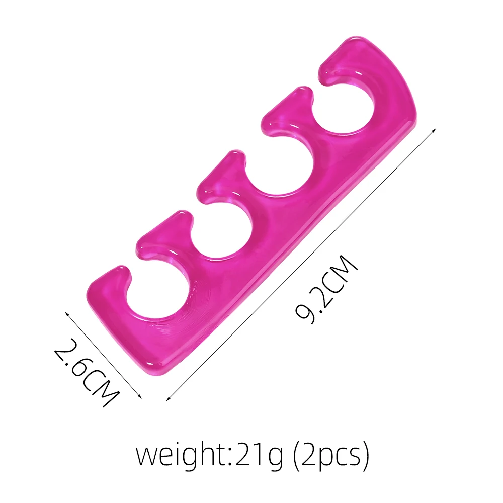 2/10Pcs Weiche Silikon Nail art Toe Separator Set 5-Farben Flexible Finger Toe Spacer für UVGel polnischen Maniküre Pediküre Werkzeuge *