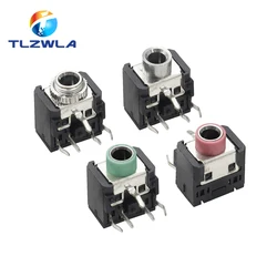 10PCS PJ-306M PJ306 3.5mm Female 5 Pin Audio Connector With Nut DIP Stereo Headphone Jack