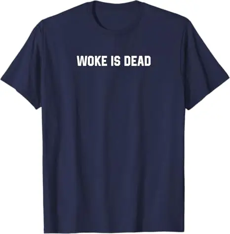 Woke Is Dead Lustiges sarkastisches Spruch-T-Shirt mit Buchstaben-Aufdruck, Y2k-Witz-Grafik-Outfit, Neuheitsgeschenk, Rundhalsausschnitt, kurzärmelige Oberteile – Detail 5