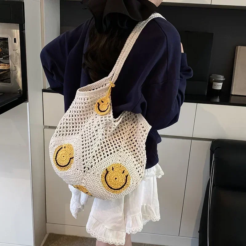 

2025 New Knitted Shoulder/crossbody Bag | Fashionable Hollow Design Detachable Belt, Suitable for Daily/occasions