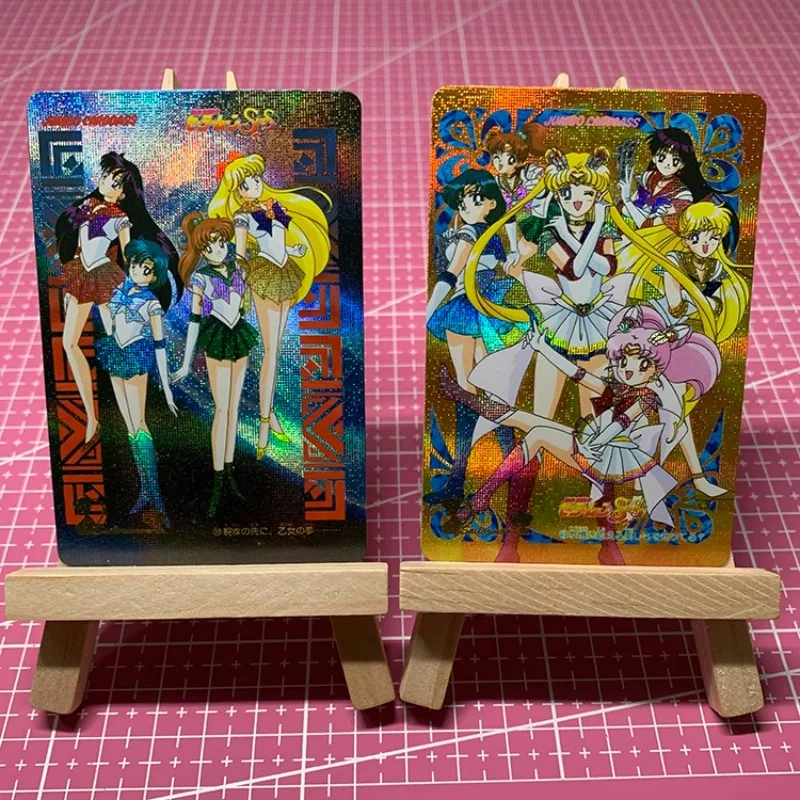 DIY Sailor Moon JUMBO Reproduction Flash Card Color Flash Gauze Glitter Anime Peripheral Game Collection Card Holiday Gift