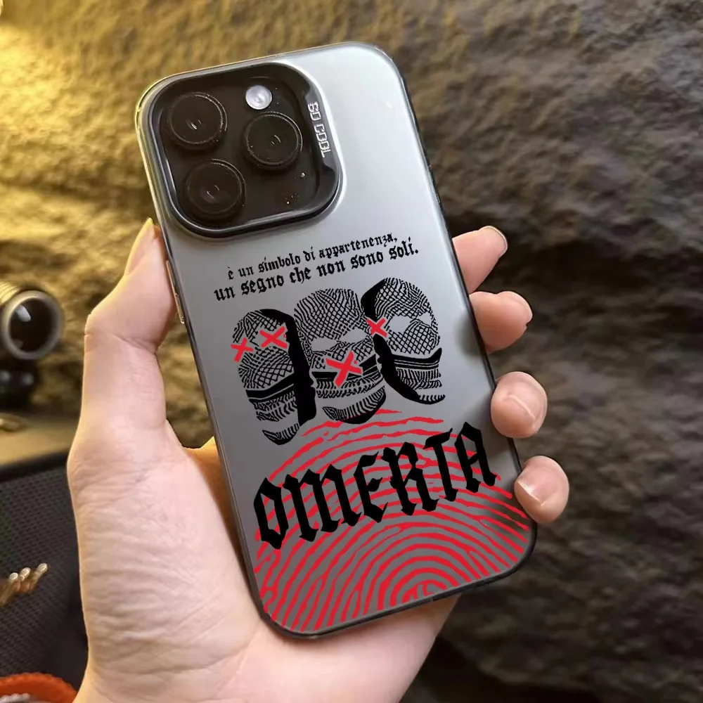 Luxury Omertas Maes 47 Phone Case For iPhone 16 e 15 14 13 12 11 Pro Max Plus Mini X XS XR SE 2020 2022 Funda Coque - náhled 4