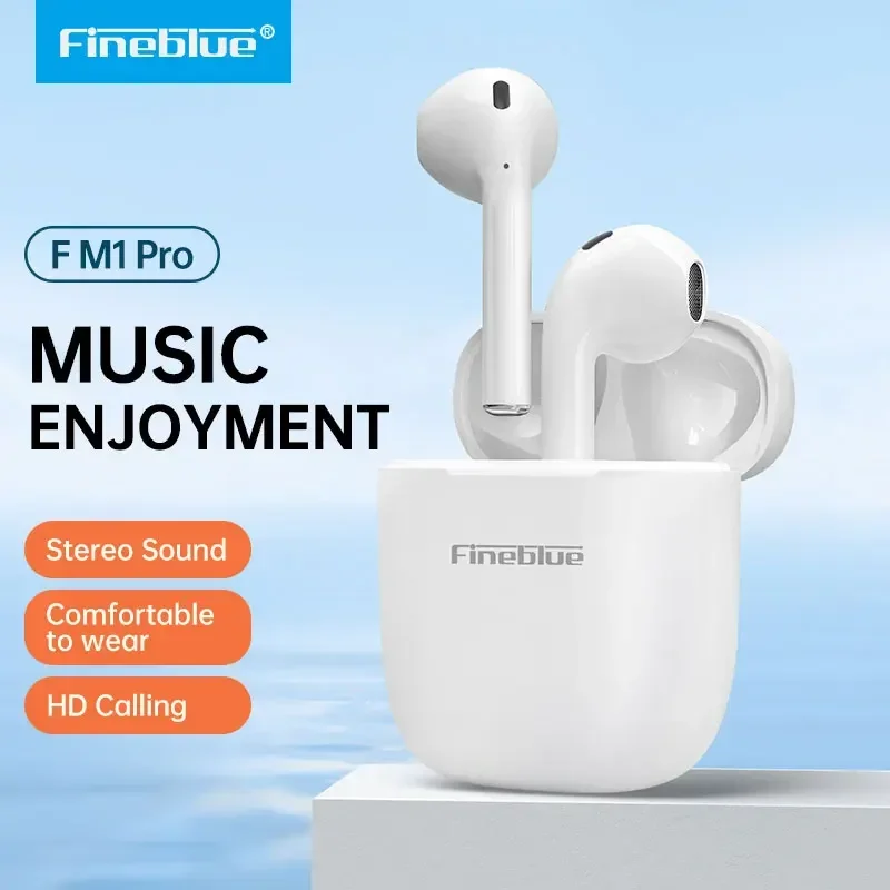 FineBlue Sports Wireless Earphones, FM1 Pro Hearing Aid, Bluetooth 5.3, Running Music Headest, Video Game Audio, Low Delay