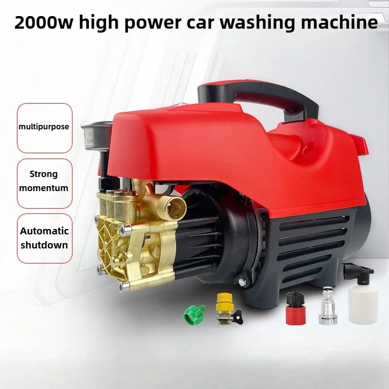 220V 2000W Fully Automatic High-pressure Car Cleaning Water Gun Portable Mobile Small High-pressure Cleaning Machine