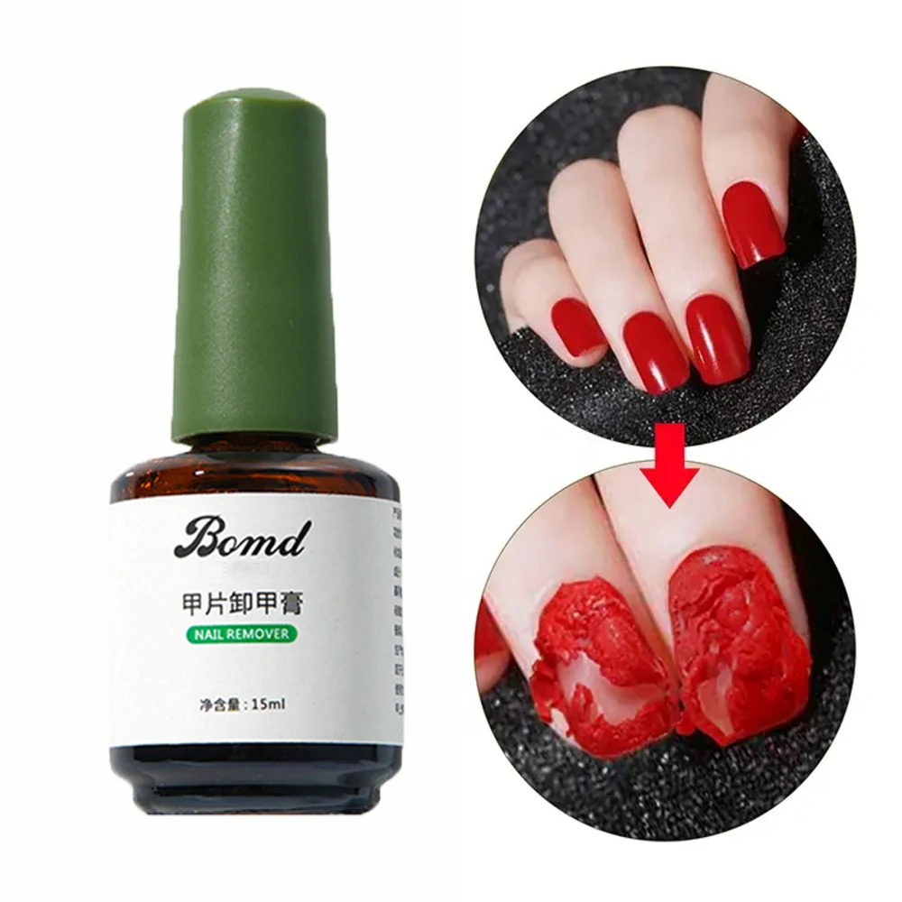 Novice Nail Polish Remover Set 4 IN 1 Steel Push Nails File Nutrient Solution Armor-Removal Suit