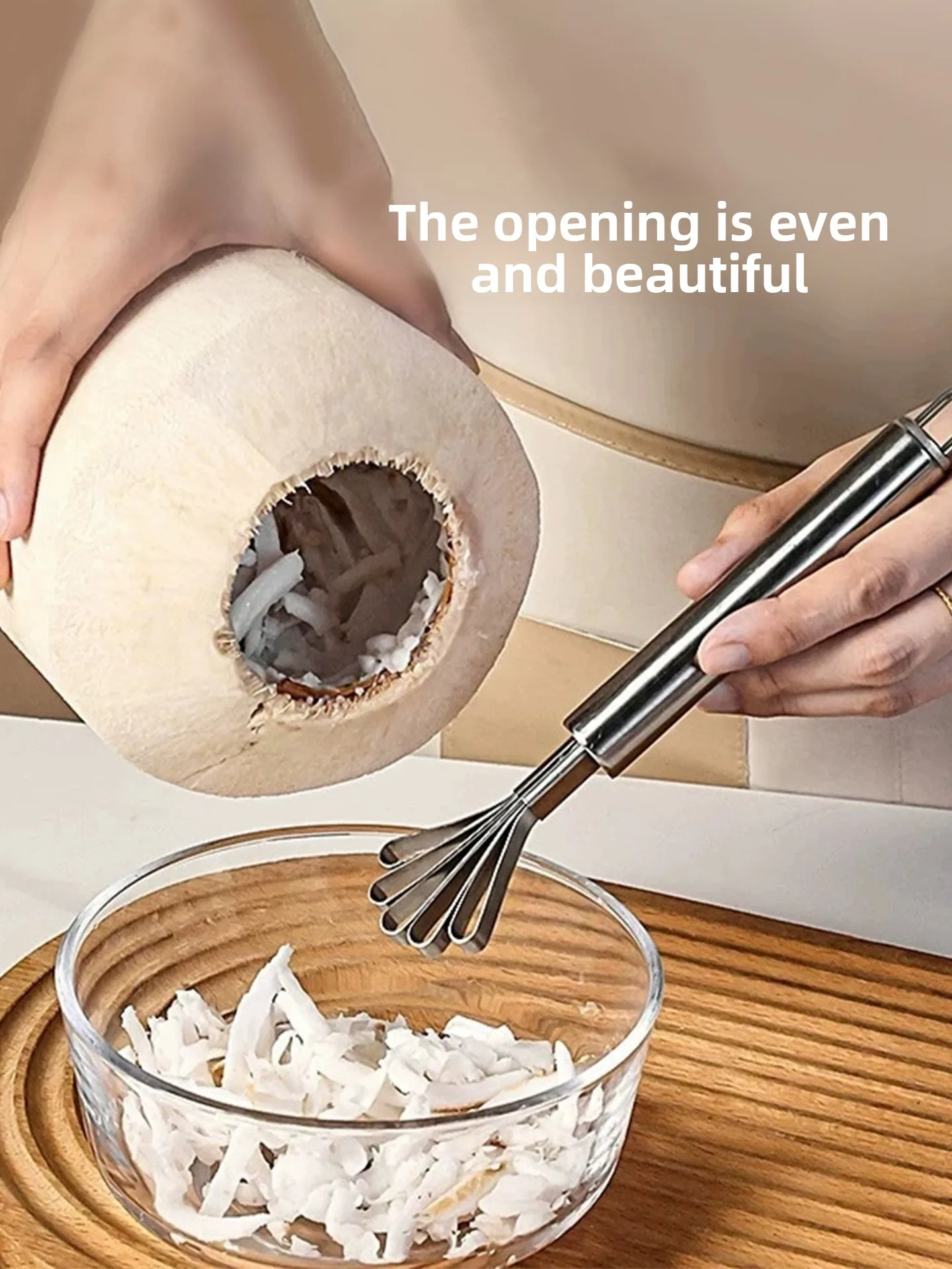 LMM stainless steel coconut opener household kitchen tool coconut opener artifact