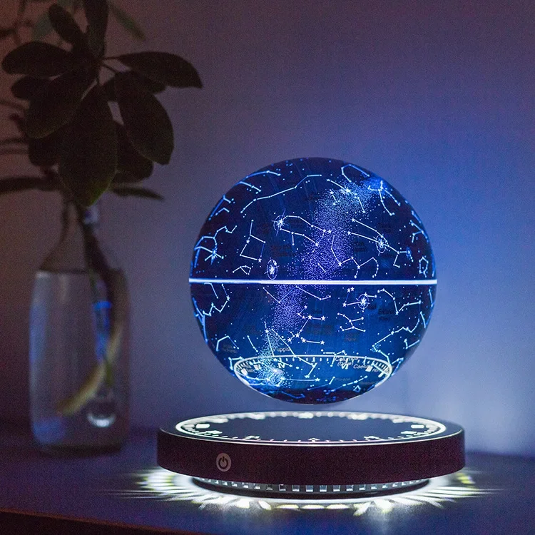 

Levitating Lamp Magnetic Levitation Globe LED Earth Floating Rotating Zodiac Bedside Lights Novelty Christmas Gifts