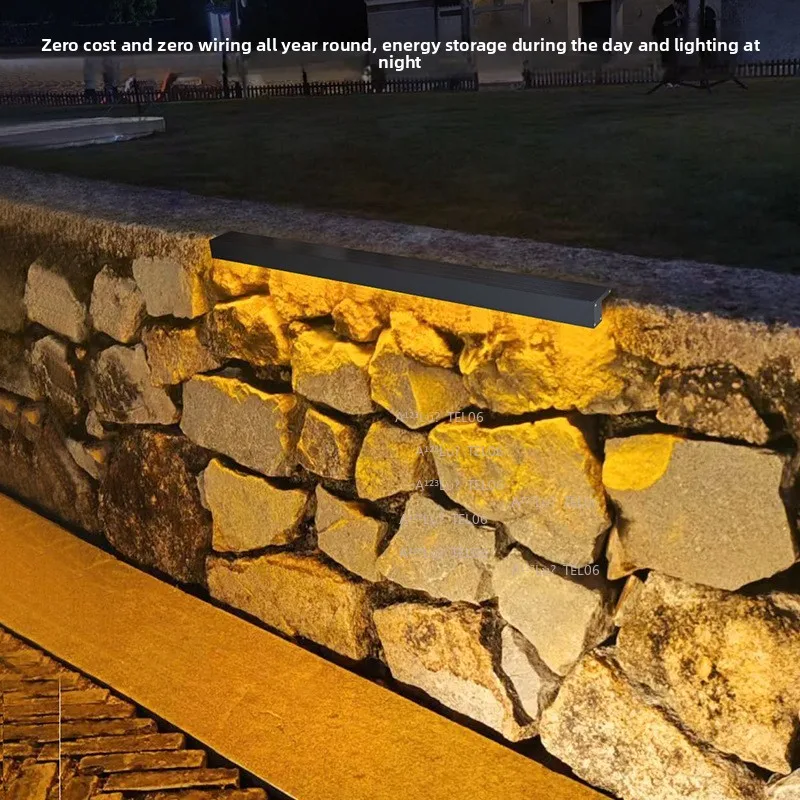 Solar Wall Washer Light Glass Line Fence Lamp Outdoor Landscape Lighting fahnenmast