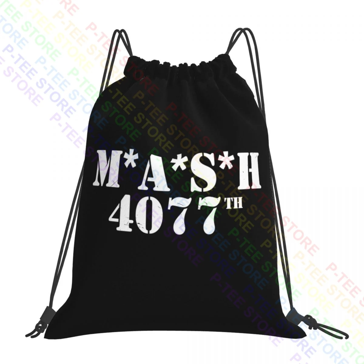 Mash afligido logo 4077 tv mostrar militar drawstring sacos de ginásio saco quente dobrável 3d impressão sacos para viagens