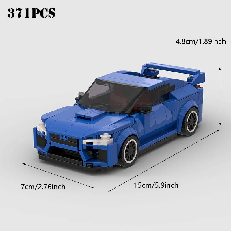 

371pcs Building Blocks, Creative Education, Super Racing Car, Assembly DIY Puzzle MOC Car Toy Models Birthday Gift for Kids