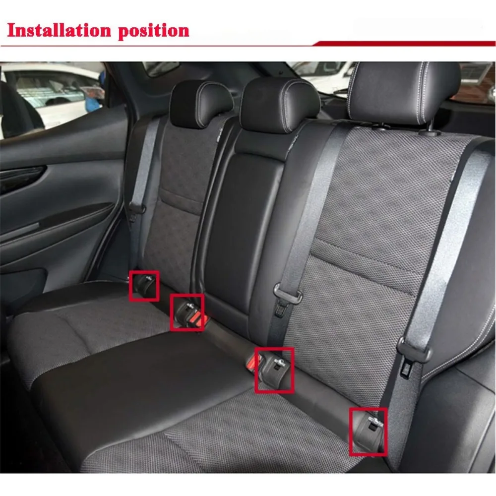 For NISSAN New QASHQAI 2016-2021 Rear Child Safety Seat Cover Seat Buckle ISOFIX Cover - Image 3