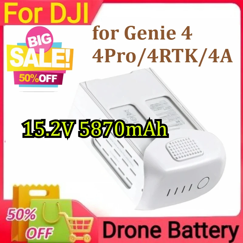 

for DJI Genie 4 Drone Battery Phantom 4Pro/4RTK/4A Flight Battery 30-minute New 15.2V 5870mAh
