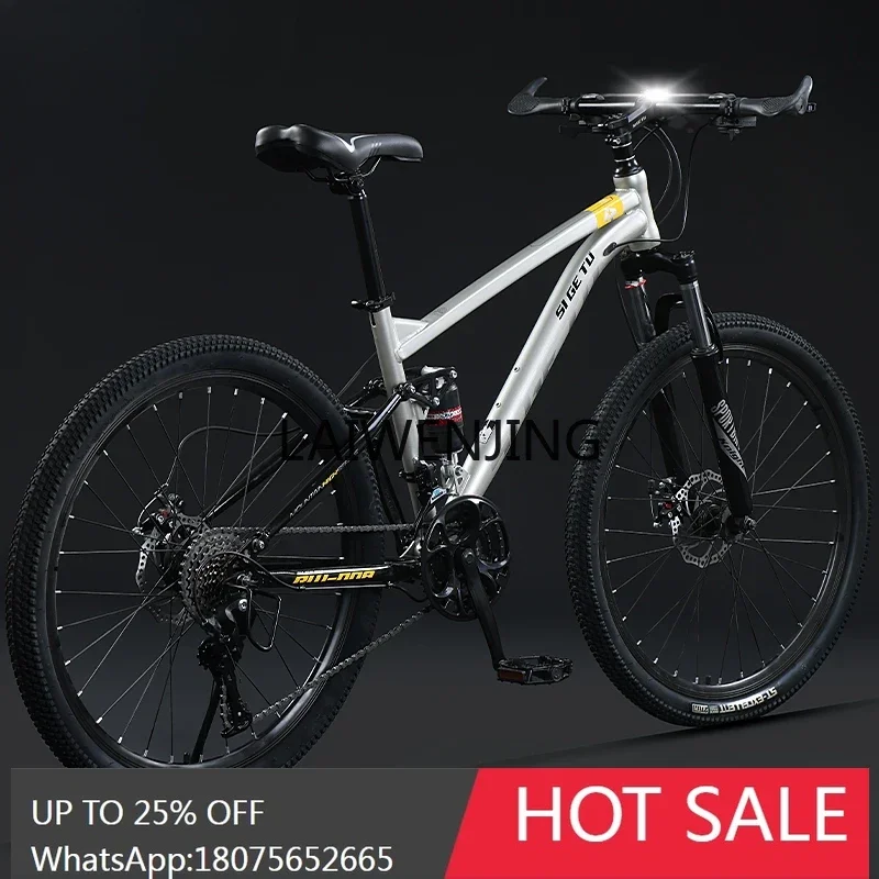 HLZ Soft Tail Mountain Self-propelled Adult Bike Shock Absorption Variable Speed Youth Racing