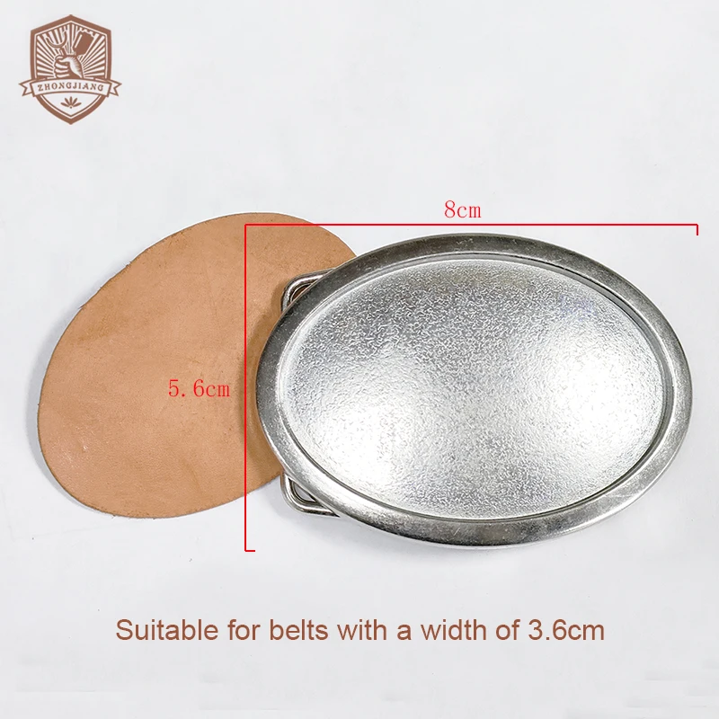 1Pcs 36mm Plate buckle embedded belt buckle Capable of carving independently DIY Leather Crafts Accessory for Belts