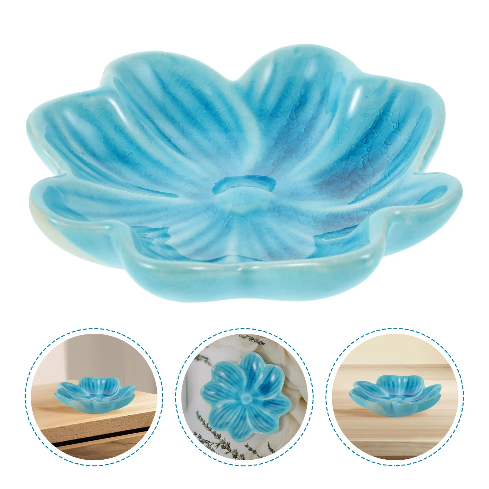 Ceramic Essential Oil Dish Ash Tray Jewelry Plate Bowl Potpourri Holder Outdoor