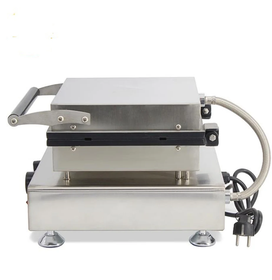 เครื่องทำวาฟเฟิลแบบไม่ติดสแตนเลส16ชิ้นเครื่องทำวาฟเฟิลแบบไม่ติดกระทะเครื่องทำวาฟเฟิลเชิงพาณิชย์